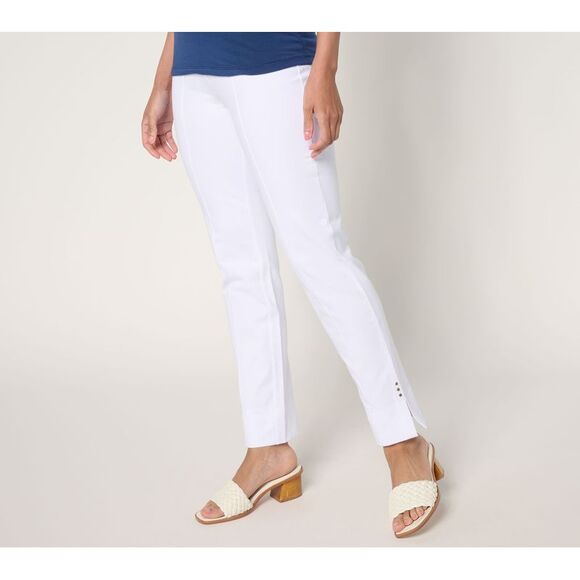 Women with Control Pants - Women Control Women's Pants Sz M Tummy 86 Ankle White A689248
